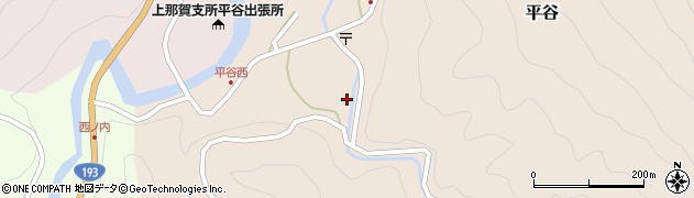 徳島県那賀郡那賀町平谷窪田38周辺の地図