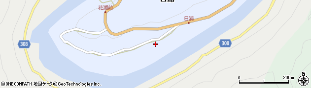 徳島県那賀郡那賀町日浦福小志周辺の地図