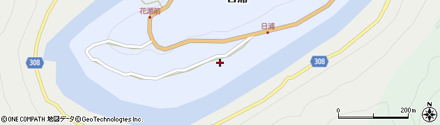 徳島県那賀町（那賀郡）日浦（福小志）周辺の地図