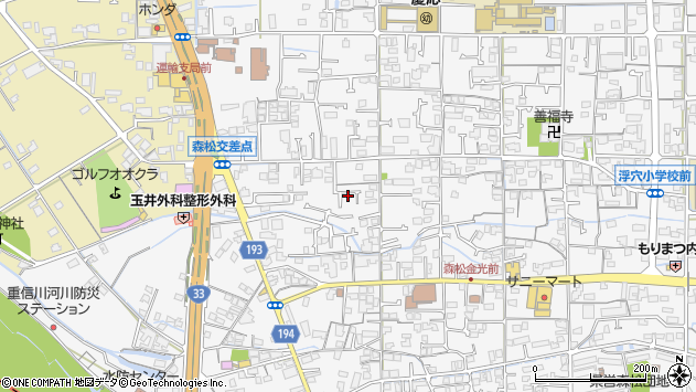 〒791-1113 愛媛県松山市森松町の地図