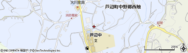 長崎県壱岐市芦辺町中野郷西触周辺の地図