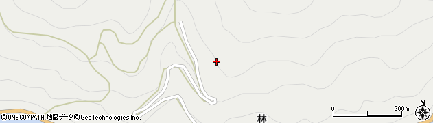 徳島県那賀郡那賀町木頭助野田ノ尾周辺の地図