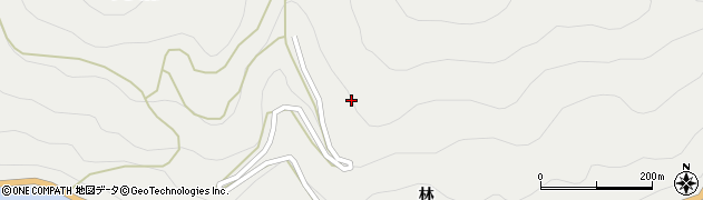 徳島県那賀町（那賀郡）木頭助（野田ノ尾）周辺の地図