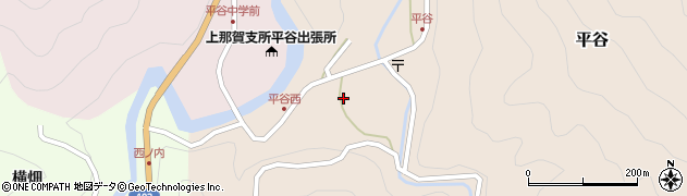 徳島県那賀町（那賀郡）平谷（前）周辺の地図