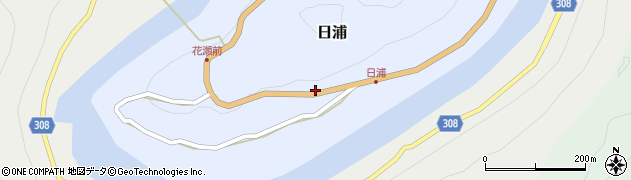 徳島県那賀町（那賀郡）日浦（森畑）周辺の地図