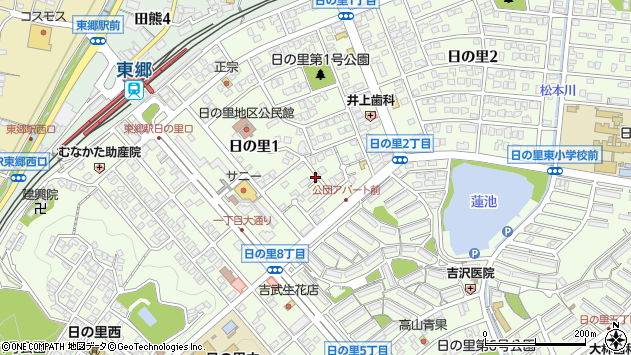 〒811-3425 福岡県宗像市日の里の地図