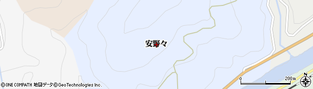 高知県大豊町（長岡郡）安野々周辺の地図