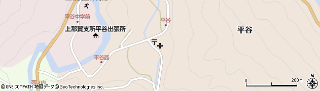 徳島県那賀郡那賀町平谷窪田周辺の地図
