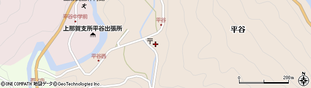 徳島県那賀町（那賀郡）平谷（窪田）周辺の地図