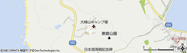 大峰山キャンプ場周辺の地図