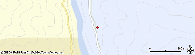 徳島県那賀町（那賀郡）水崎（西ノ端）周辺の地図