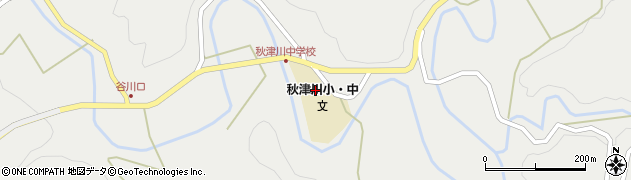 和歌山県田辺市秋津川652周辺の地図