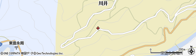 高知県大豊町（長岡郡）川井周辺の地図