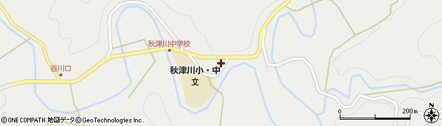 和歌山県田辺市秋津川722周辺の地図