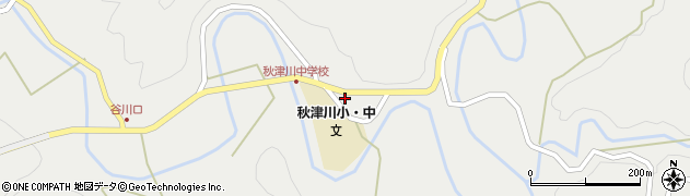 和歌山県田辺市秋津川691周辺の地図