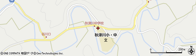 和歌山県田辺市秋津川666周辺の地図