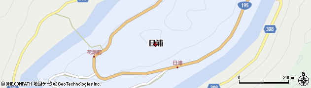 徳島県那賀町（那賀郡）日浦周辺の地図
