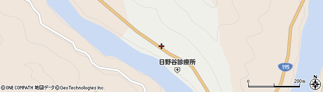 徳島県那賀町（那賀郡）朴野（原）周辺の地図