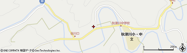 和歌山県田辺市秋津川144周辺の地図