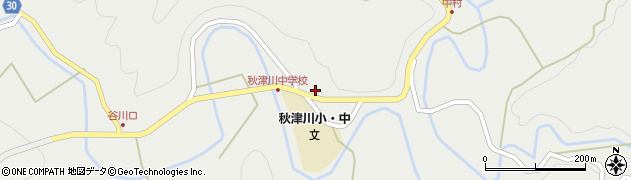 和歌山県田辺市秋津川688周辺の地図