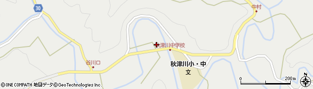 和歌山県田辺市秋津川427周辺の地図
