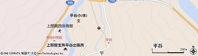 徳島県那賀町（那賀郡）平谷（下ノ内）周辺の地図