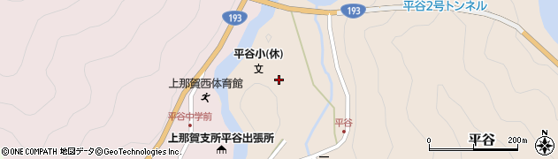 徳島県那賀町（那賀郡）平谷（北浦）周辺の地図