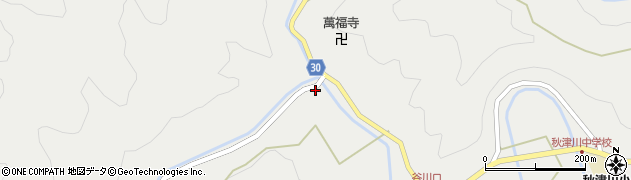 和歌山県田辺市秋津川32周辺の地図