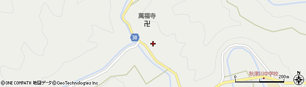 和歌山県田辺市秋津川102周辺の地図