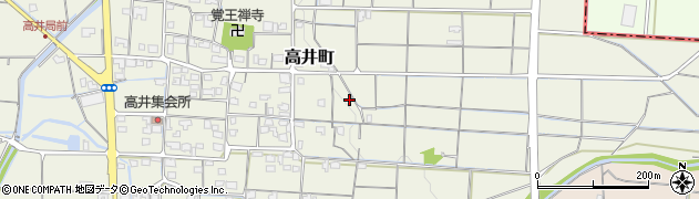 愛媛県松山市高井町周辺の地図