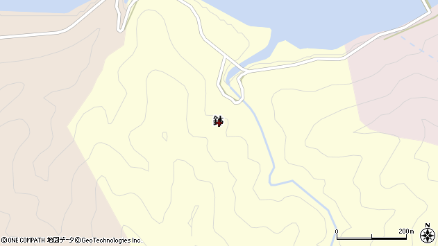 〒771-5409 徳島県那賀郡那賀町鉢の地図