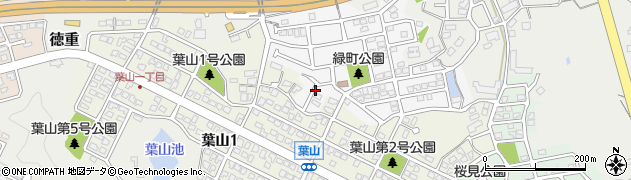 福岡県宗像市緑町周辺の地図