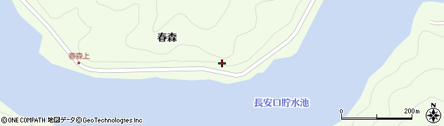 徳島県那賀郡那賀町大戸下モ春モリ周辺の地図