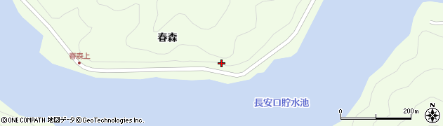 徳島県那賀町（那賀郡）大戸（下モ春モリ）周辺の地図