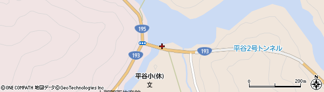 徳島県那賀郡那賀町平谷寺ノ本周辺の地図