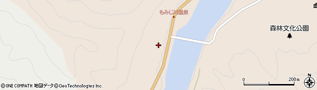 徳島県那賀町（那賀郡）大久保（岡崎）周辺の地図