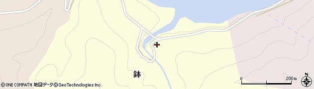 徳島県那賀町（那賀郡）鉢（川原畑）周辺の地図