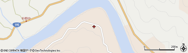 徳島県那賀町（那賀郡）横石（川浦）周辺の地図