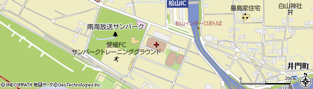 松山市役所　教育委員会保健体育課松山南共同調理場周辺の地図