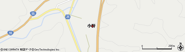 徳島県阿南市福井町（小野）周辺の地図