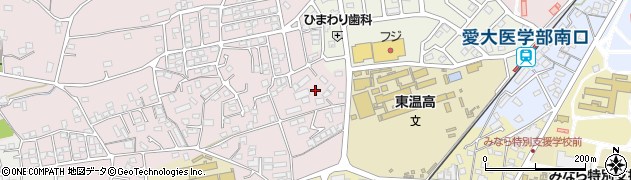 愛媛県東温市志津川1033周辺の地図