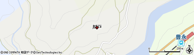 高知県大豊町（長岡郡）川戸周辺の地図