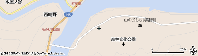 徳島県那賀町（那賀郡）横石（畑瀬）周辺の地図