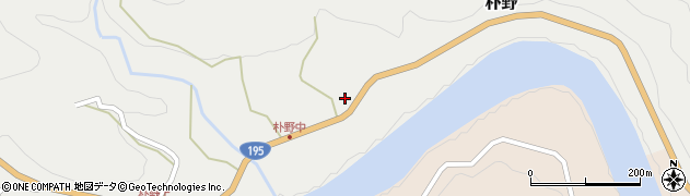 徳島県那賀郡那賀町朴野東曽根周辺の地図