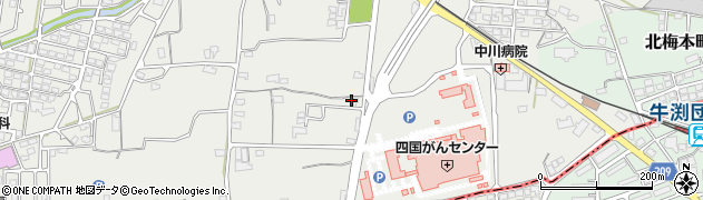 愛媛県松山市南梅本町208周辺の地図