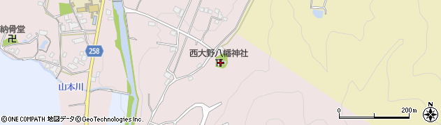 西大野八幡神社周辺の地図