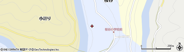 徳島県那賀町（那賀郡）桜谷（〆治）周辺の地図