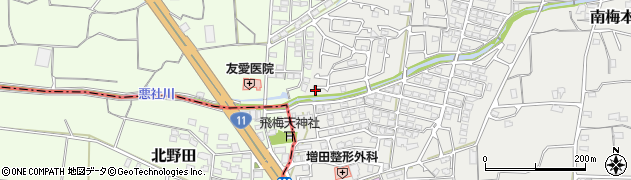 愛媛県松山市南梅本町1098周辺の地図