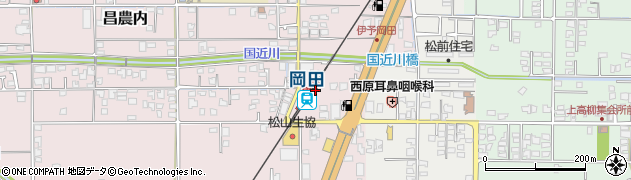 岡田駅周辺の地図