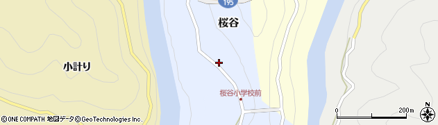 徳島県那賀町（那賀郡）桜谷（東畑）周辺の地図